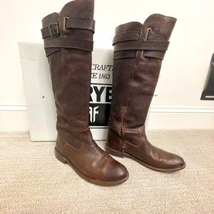 Frye boots - Shirley Strappy - dark brown - Size 8M